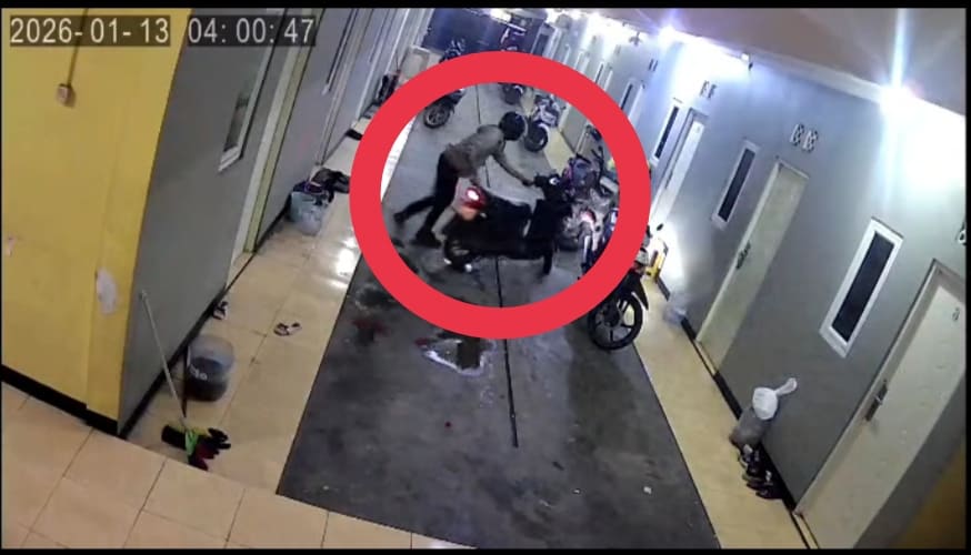 Motor Digondol Saat Penghuni Terlelap, Kost Rajawali Jadi Sasaran Pencuri
