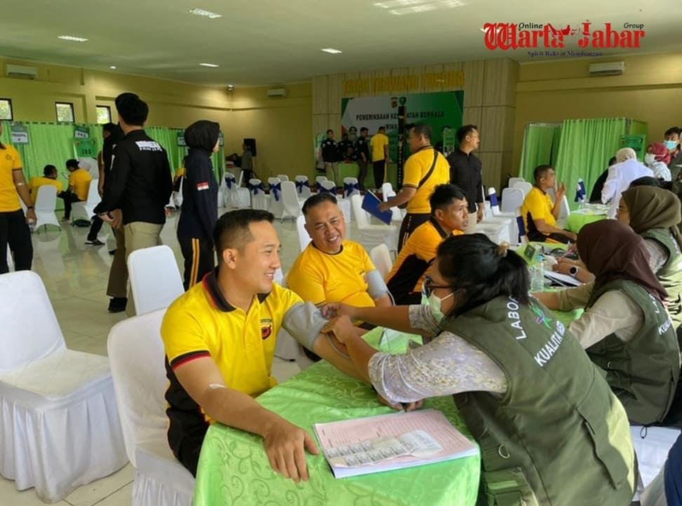 172 Personel Polres Purwakarta Ikuti Pemeriksaan Kesehatan Berkala 2026