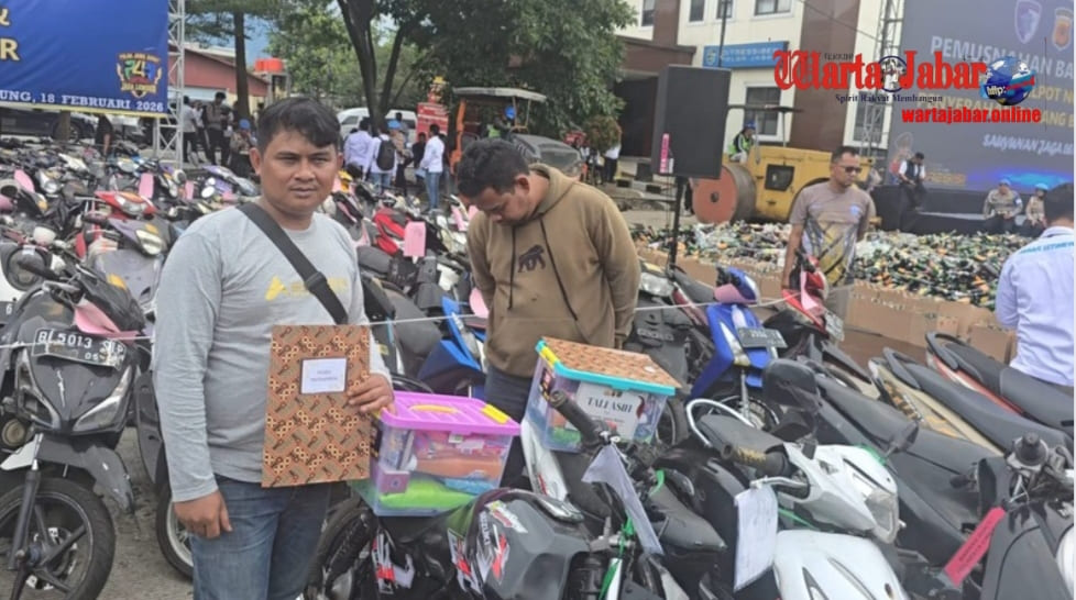 Motor Hilang Kembali ke Pemilik, Momen Haru Warnai Penyerahan Ranmor di Polda Jabar