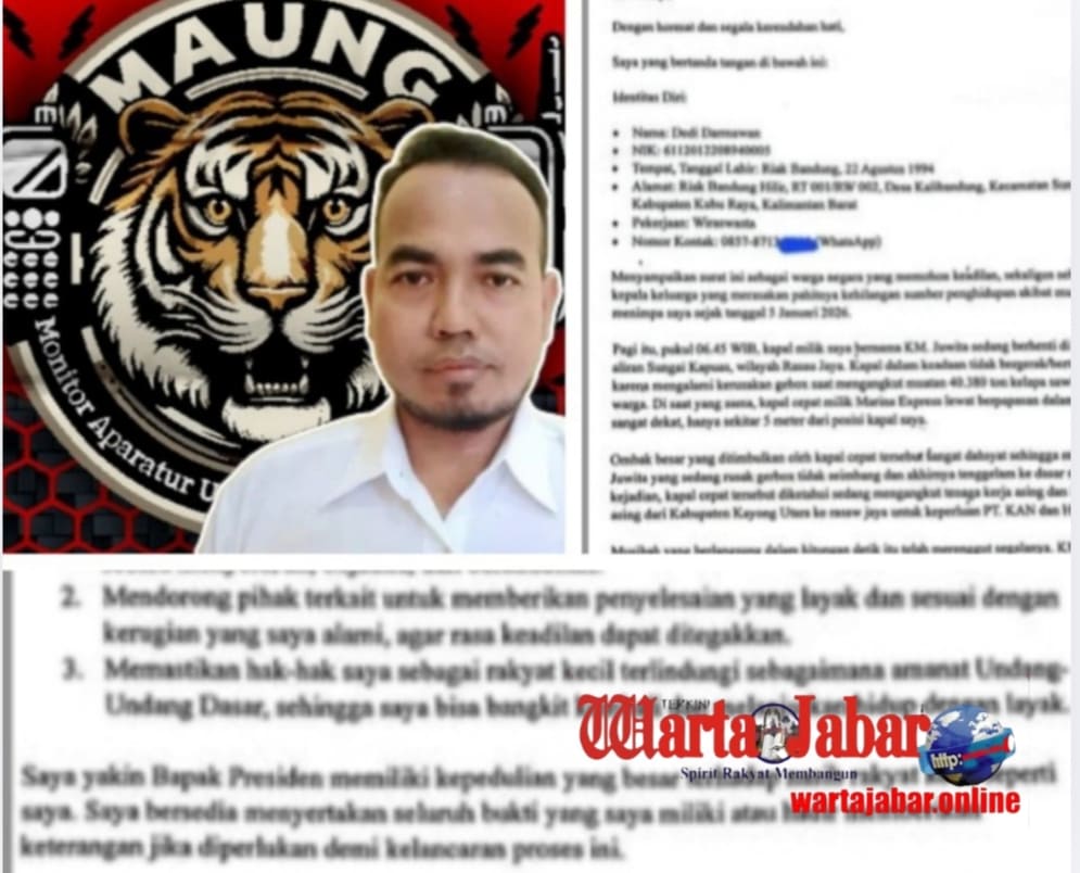 Kapal Tenggelam, Harapan Ikut Terbenam: Warga Kubu Raya Mengadu ke Presiden Minta Keadilan
