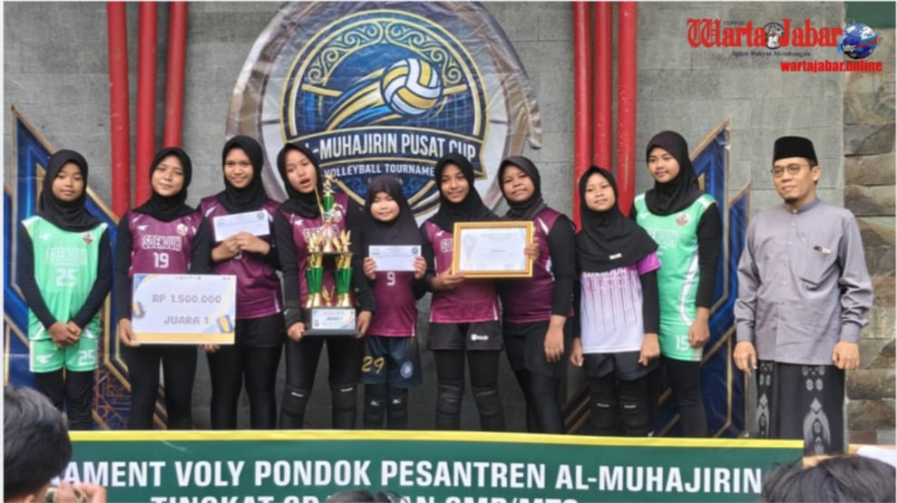 Tim Bola Voli Putri SDN 7 Ciseureuh Raih Juara 1 Al-Muhajirin Pusat Cup Tingkat Provinsi 2026