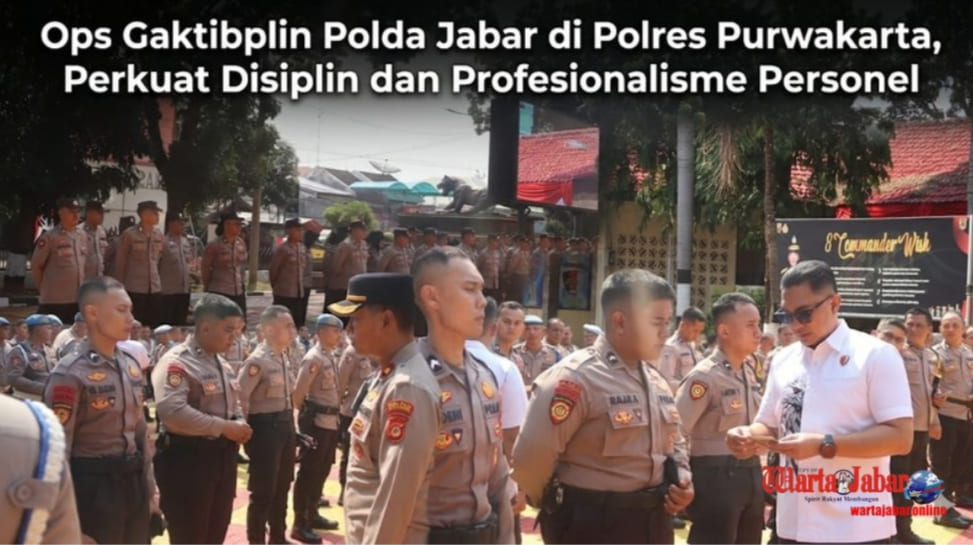 Ops Gaktibplin Polda Jabar di Polres Purwakarta, Perkuat Disiplin dan Profesionalisme Personel