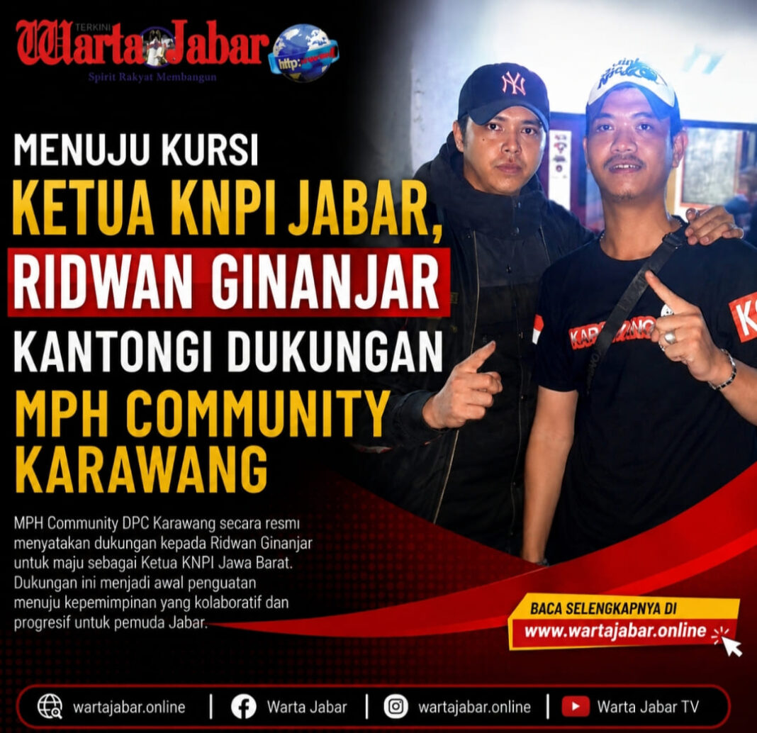 MPH Community DPC Karawang Dukung Ridwan Ginanjar Maju sebagai Ketua KNPI Jawa Barat